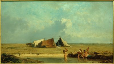 Gypsy Camp in the Puszta by August von Pettenkofen